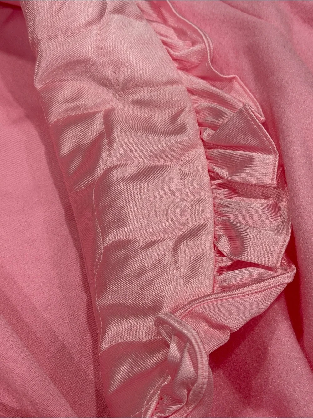 1990s Vintage Jackie's Girls Fleece Robe Satin Girls Sz 12 USA 90s Deadstock